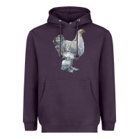 Plum Brahma Chicken Heavyweight Hoodie - LillyAllenDesigns