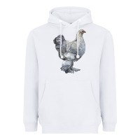 White Brahma Chicken Heavyweight Hoodie - LillyAllenDesigns
