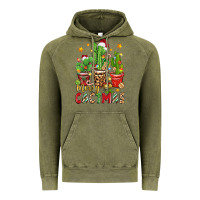 Vintage Olive christmas cactus merry cactmas Vintage Hoodie - Zillion Design Studio