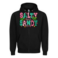 Black salty hair sandy toes Zipper Hoodie - Jasminsmagicworld