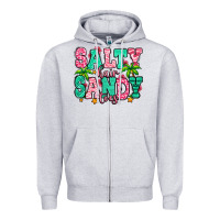Heather Grey salty hair sandy toes Zipper Hoodie - Jasminsmagicworld