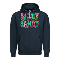 Navy salty hair sandy toes Zipper Hoodie - Jasminsmagicworld