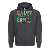 Smoke salty hair sandy toes Zipper Hoodie - Jasminsmagicworld