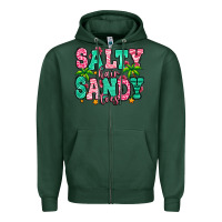 Sports Green salty hair sandy toes Zipper Hoodie - Jasminsmagicworld