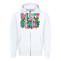 Salty Hair Sandy Toes Zipper Hoodie | Teevron