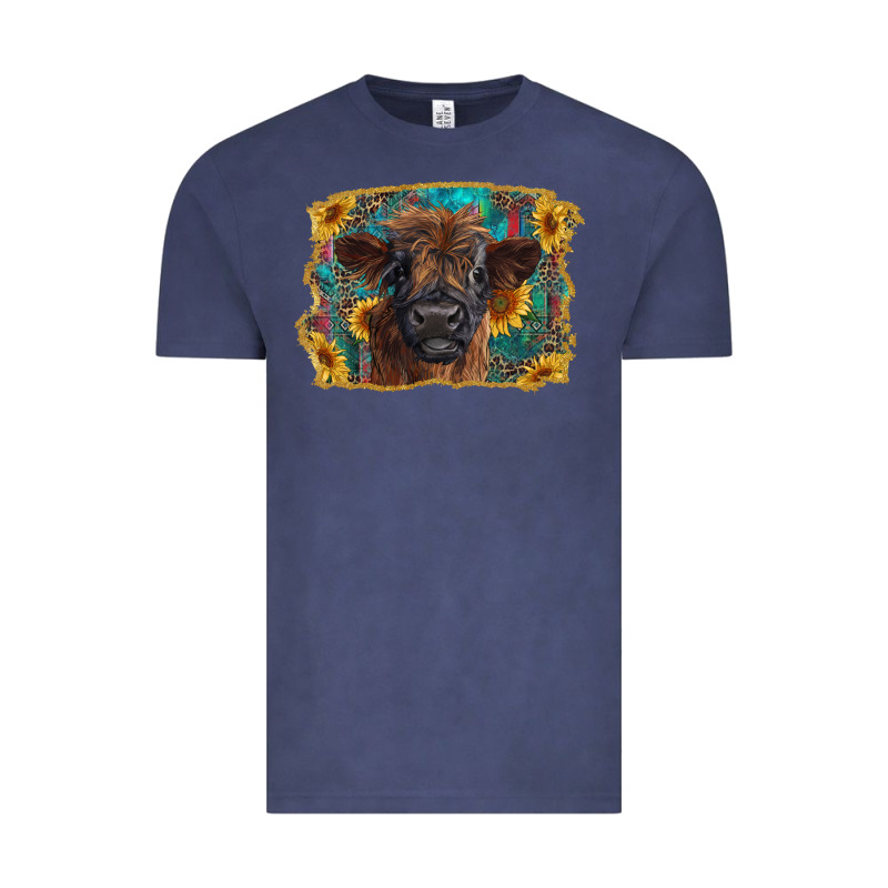 Highland Cow Calf With Western Background Vintage Tee by RanaPortraitStore | Teevron
