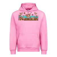 Fuchsia Pink floral chihuahua dogs Urban Hoodie - Jasminsmagicworld