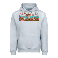 Heather Grey floral chihuahua dogs Urban Hoodie - Jasminsmagicworld