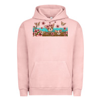Pigment Salmon floral chihuahua dogs Urban Hoodie - Jasminsmagicworld