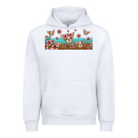 White floral chihuahua dogs Urban Hoodie - Jasminsmagicworld