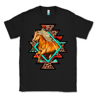 Black Aztec Symbol With Horse Classic Tee - FaDigitalArtStudio
