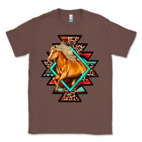 Chestnut Aztec Symbol With Horse Classic Tee - FaDigitalArtStudio
