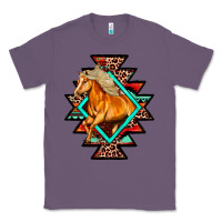 Lavender Aztec Symbol With Horse Classic Tee - FaDigitalArtStudio