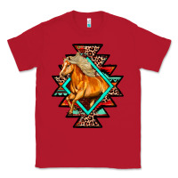 Red Aztec Symbol With Horse Classic Tee - FaDigitalArtStudio