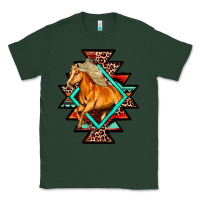 Sports Green Aztec Symbol With Horse Classic Tee - FaDigitalArtStudio