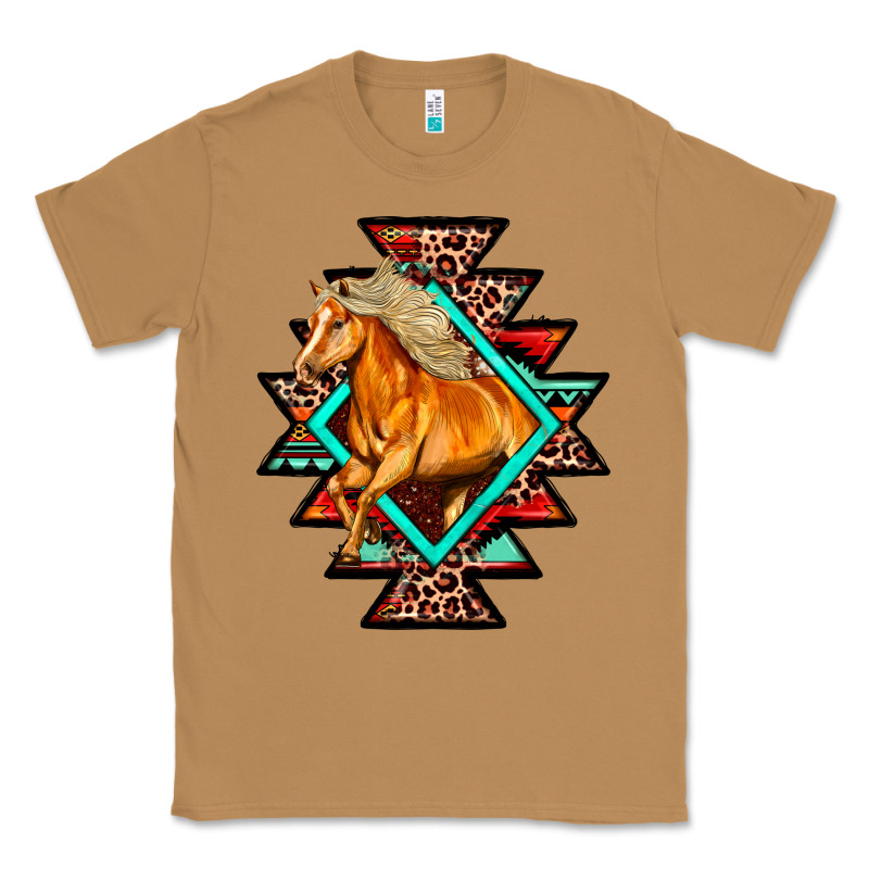 Aztec Symbol With Horse Classic Tee by FaDigitalArtStudio | Teevron