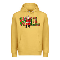 Antique Gold Noel Santa Premium Hoodie - NancyCooperArtShop