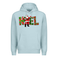 Blue Mist Noel Santa Premium Hoodie - NancyCooperArtShop