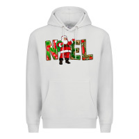 Dove Grey Noel Santa Premium Hoodie - NancyCooperArtShop