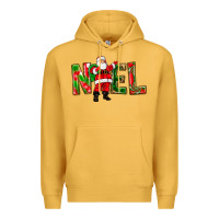 Mustard Noel Santa Premium Hoodie - NancyCooperArtShop