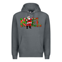 Rock Noel Santa Premium Hoodie - NancyCooperArtShop