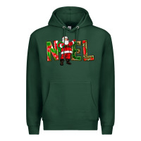 Sports Green Noel Santa Premium Hoodie - NancyCooperArtShop