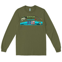 Army Green reely awesome dad  libbey glass Long Sleeve Tee - HRA Design Shop