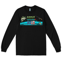 Black reely awesome dad  libbey glass Long Sleeve Tee - HRA Design Shop