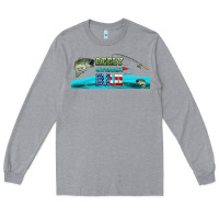 Heather Grey reely awesome dad  libbey glass Long Sleeve Tee - HRA Design Shop