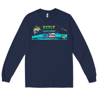 Navy reely awesome dad  libbey glass Long Sleeve Tee - HRA Design Shop