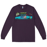 Plum reely awesome dad  libbey glass Long Sleeve Tee - HRA Design Shop
