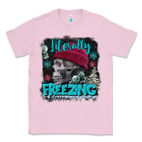 Bubblegum Pink literally freezing skull Classic Tee - FaDigitalArtStudio