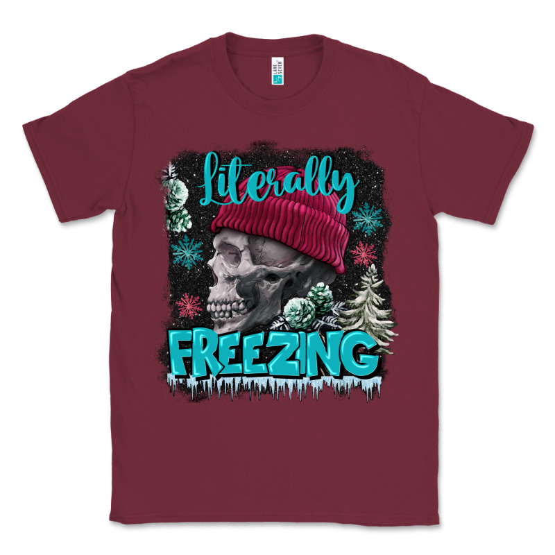 Literally Freezing Skull Classic Tee by FaDigitalArtStudio | Teevron