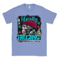 Colony Blue literally freezing skull Classic Tee - FaDigitalArtStudio
