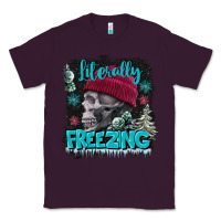 Plum literally freezing skull Classic Tee - FaDigitalArtStudio