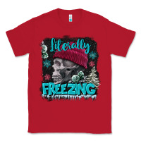 Red literally freezing skull Classic Tee - FaDigitalArtStudio