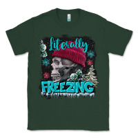 Sports Green literally freezing skull Classic Tee - FaDigitalArtStudio