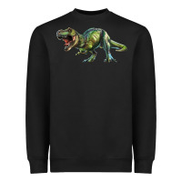 Black t rex dinosaur Heavyweight Sweatshirt - RanaPortraitStore