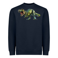 Navy t rex dinosaur Heavyweight Sweatshirt - RanaPortraitStore