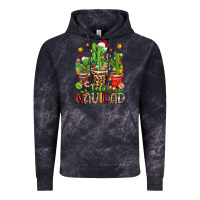 Cloud Black christmas cactus feliz navidad Vintage Hoodie - Zillion Design Studio