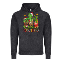 Vintage Black christmas cactus feliz navidad Vintage Hoodie - Zillion Design Studio