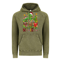 Vintage Olive christmas cactus feliz navidad Vintage Hoodie - Zillion Design Studio