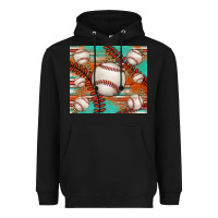 Black baseball turquoise serape glitter tumbler Heavyweight Hoodie - Jasminsmagicworld