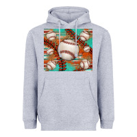 Heather Grey baseball turquoise serape glitter tumbler Heavyweight Hoodie - Jasminsmagicworld