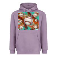 Lavender baseball turquoise serape glitter tumbler Heavyweight Hoodie - Jasminsmagicworld