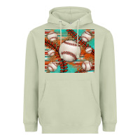 Matcha baseball turquoise serape glitter tumbler Heavyweight Hoodie - Jasminsmagicworld