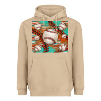 Mushroom baseball turquoise serape glitter tumbler Heavyweight Hoodie - Jasminsmagicworld