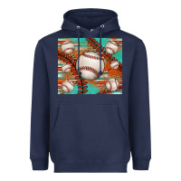 Navy baseball turquoise serape glitter tumbler Heavyweight Hoodie - Jasminsmagicworld