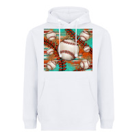 White baseball turquoise serape glitter tumbler Heavyweight Hoodie - Jasminsmagicworld