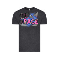 Vintage Black go race Vintage Tee - Zillion Design Studio